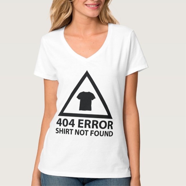 404 Error : Shirt Not Found (Front)