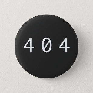 '404' geek button badge