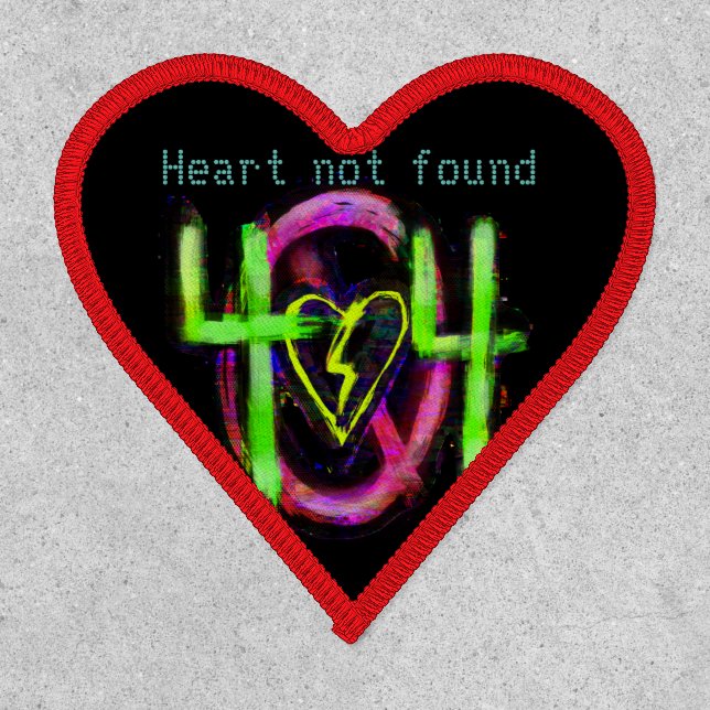 404 Heart Not Found Patch (Front)