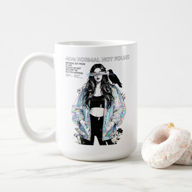 404 – Normal Not Found Coffee Mug (With Donut)
