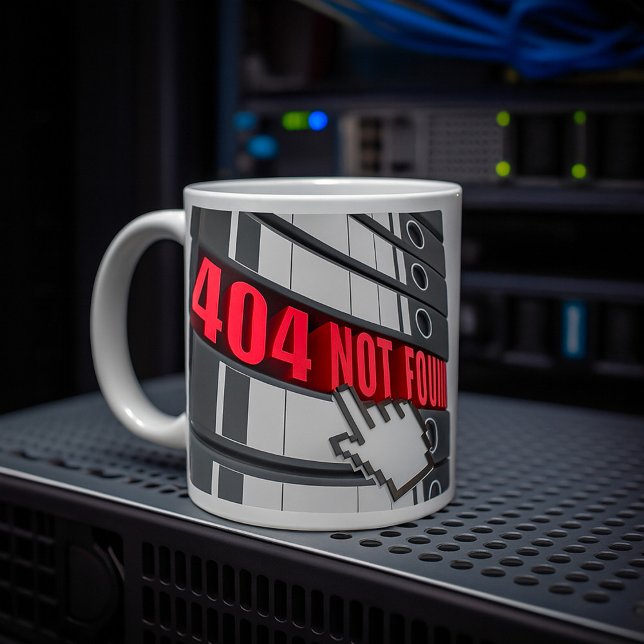 404 Not Found Website Error Message  Coffee Mug (Creator Uploaded)