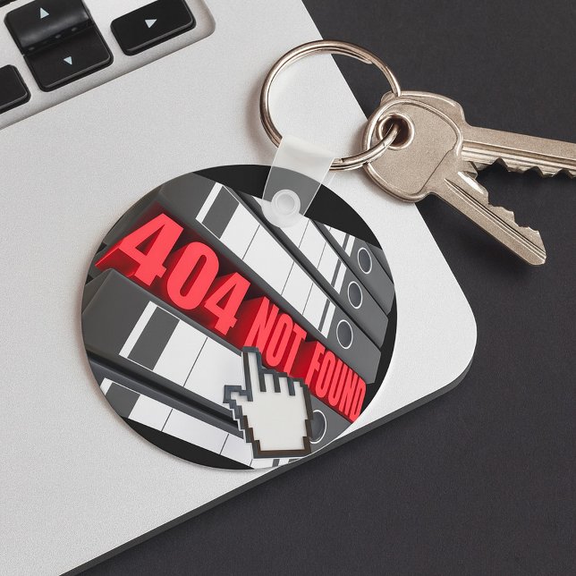 404 Not Found Website Error Message  Keychain (Creator Uploaded)
