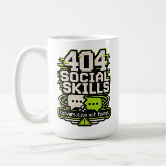 404 Social Skills – Conversation Not Found Tech Hu Coffee Mug