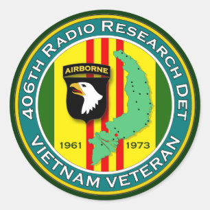 406th RRD - ASA Vietnam Classic Round Sticker