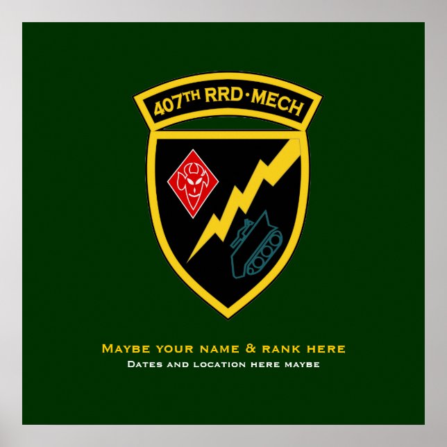 407th RRD - Mech SSI Poster (Front)