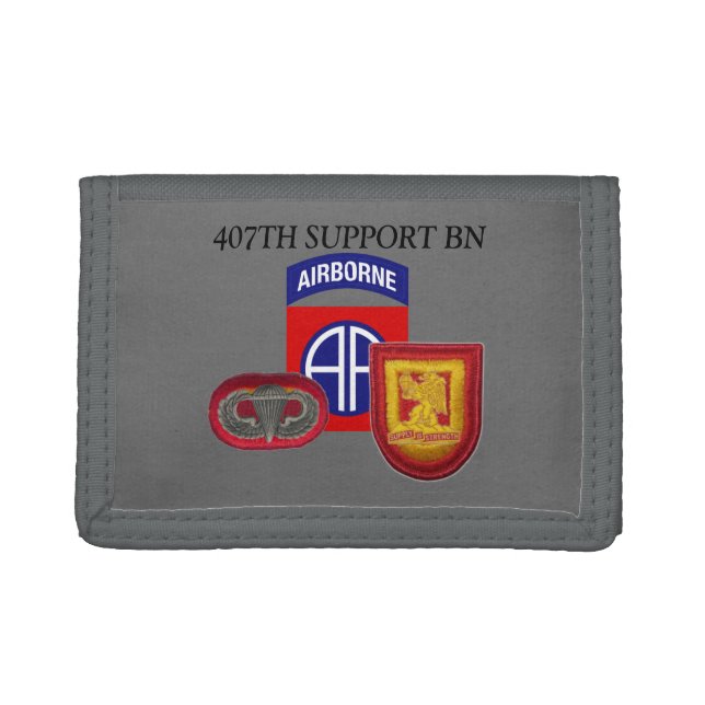 407TH SUPPORT BATTALION 82ND AIRBORNE WALLET (Front)