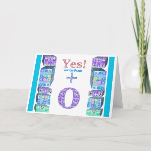 40 50 60 70 80 90 100 Years Young  Happy Birthday Card