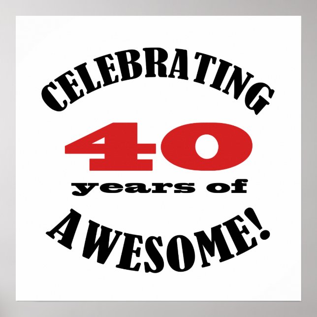 40 and Awesome! Poster (Front)