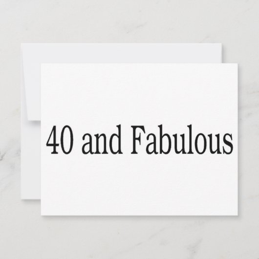 40 And Fabulous (Front)