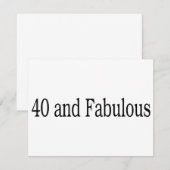 40 And Fabulous (Front/Back)