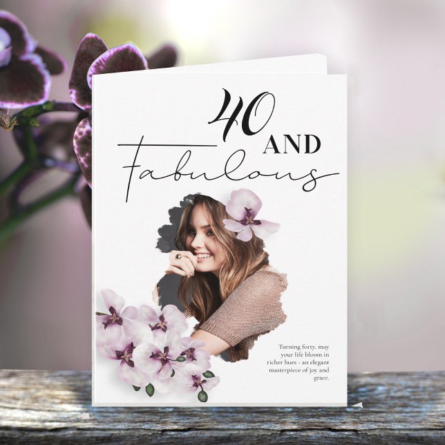 40 and Fabulous Birthday Greeting Card (Creator Uploaded)
