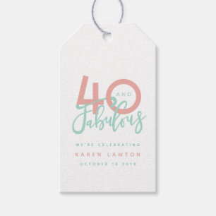 40 and fabulous gift tag