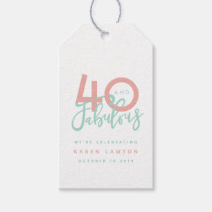 40 and fabulous gift tag