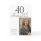 40 and Fabulous Modern Elegant Birthday Photo