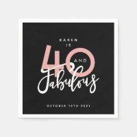 40 and fabulous paper plate