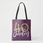40 And Fabulous Tote Bag at Zazzle