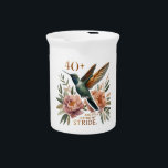 40  and Still Hitting My Stride Porcelain Pitcher<br><div class="desc">Celebrate midlife with confidence, elegance, and unstoppable energy. This '40 and Still Hitting My Stride' Hummingbird Porcelain Pitcher is designed for women 40 who know that age is not a limitation, but a launchpad. This product is about shedding the outdated stigma around aging and embrace the vibrant, fabulous life you're...</div>