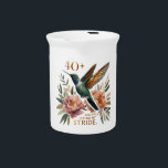 40  and Still Hitting My Stride Porcelain Pitcher<br><div class="desc">Celebrate midlife with confidence, elegance, and unstoppable energy. This '40 and Still Hitting My Stride' Hummingbird Porcelain Pitcher is designed for women 40 who know that age is not a limitation, but a launchpad. This product is about shedding the outdated stigma around aging and embrace the vibrant, fabulous life you're...</div>