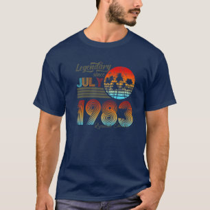 40. Birthday 40 Legendary Since July 1983 T-Shirt