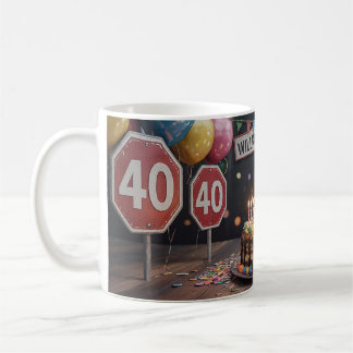 40 birthday coffee mug