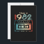 40 Birthday Gifts Year Old Made in 1982 Cassette Save The Date<br><div class="desc">Made in 1982 retro cassette tape is great birthday gifts idea for men women,  celebrate 40th birthday for your friends,  family with this. Get the 1982 40th birthday apparel makes for your dad,  mom,  brother,  sister,  husband,  wife,  girlfriend,  boyfriend</div>