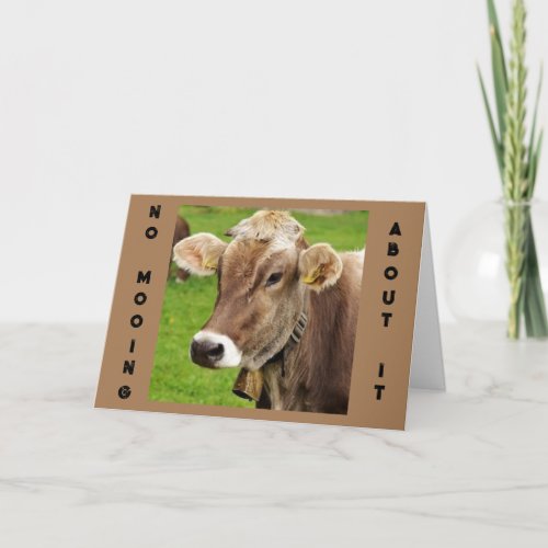 40 BIRTHDAY HUMOR FROM A MOOING COW CARD
