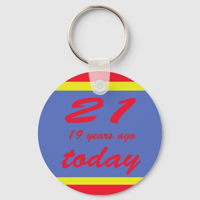 40 birthday keychain (Front)