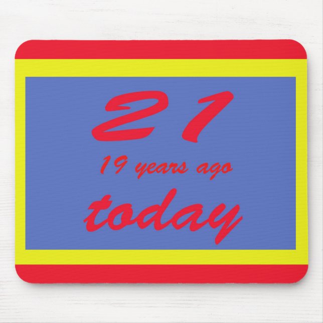 40 birthday mouse pad (Front)
