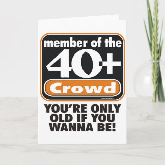 40+ Crowd Greeting Card
