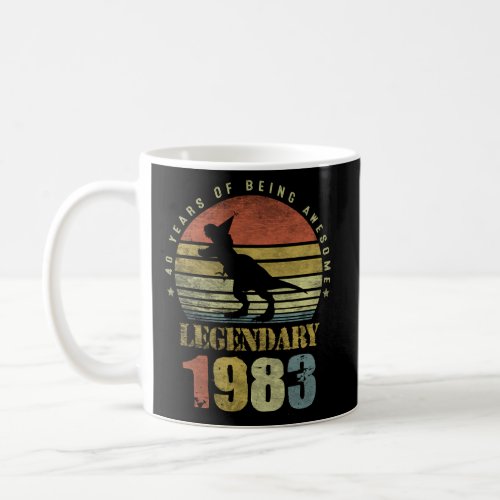 40 Dinosaur Legendary Since 1983 40Th Coffee Mug