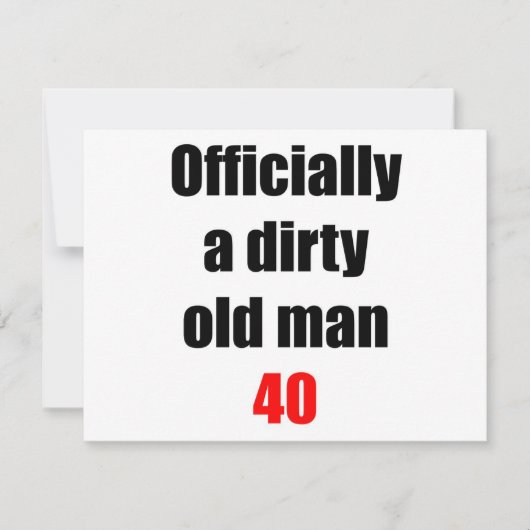 40  Dirty Old Man (Front)