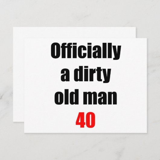 40  Dirty Old Man (Front/Back)