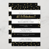 40 & Fabulous Birthday Party Invitations (Front/Back)