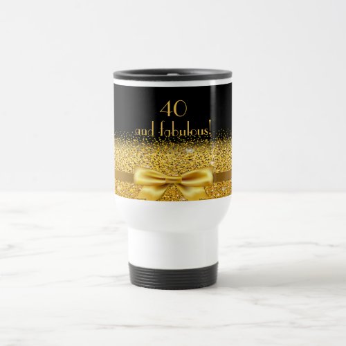 40 fabulous black gold name elegant travel mug
