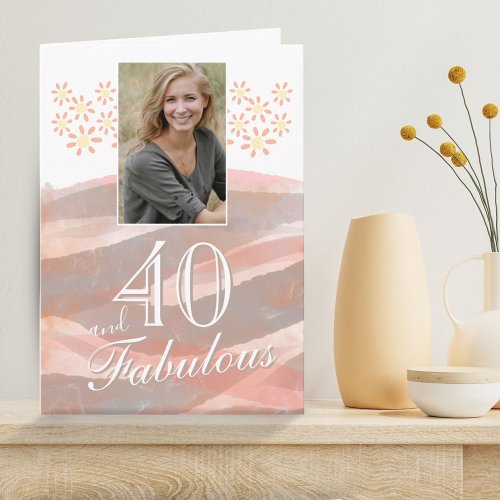 40  Fabulous Daisy Flower Watercolor Birthday Card