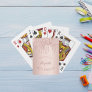 40 fabulous party blush rose gold glitter drips playing cards