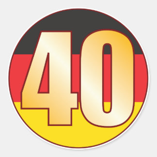 Number 40 Stickers | Zazzle