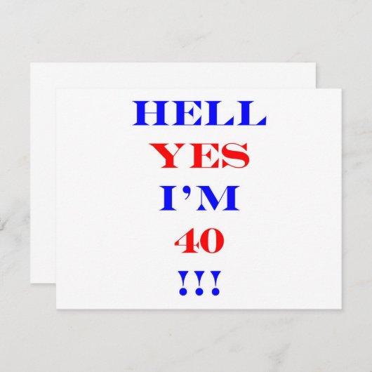 40 Hell yes (Front/Back)