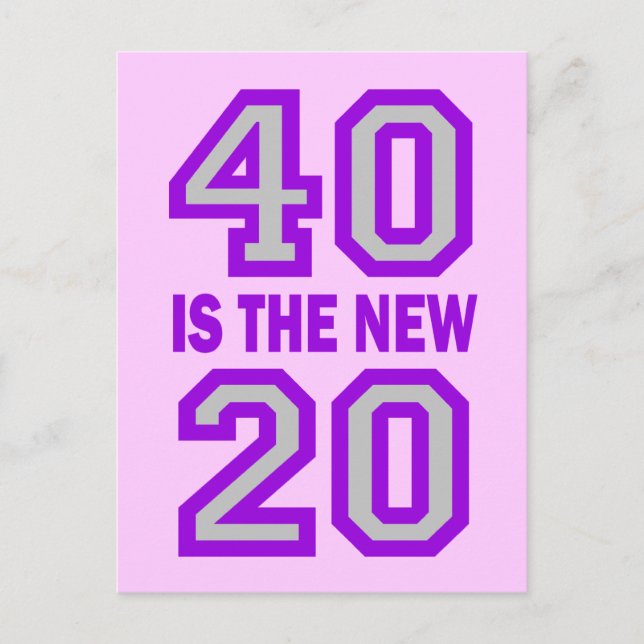 40 is the new 20 postcard (Front)