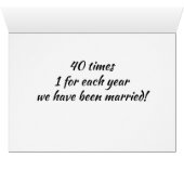 *40 KISSES FOR 30 YEARS TOGETHER* ANNIVERSARY (Inside Horizontal (Bottom))