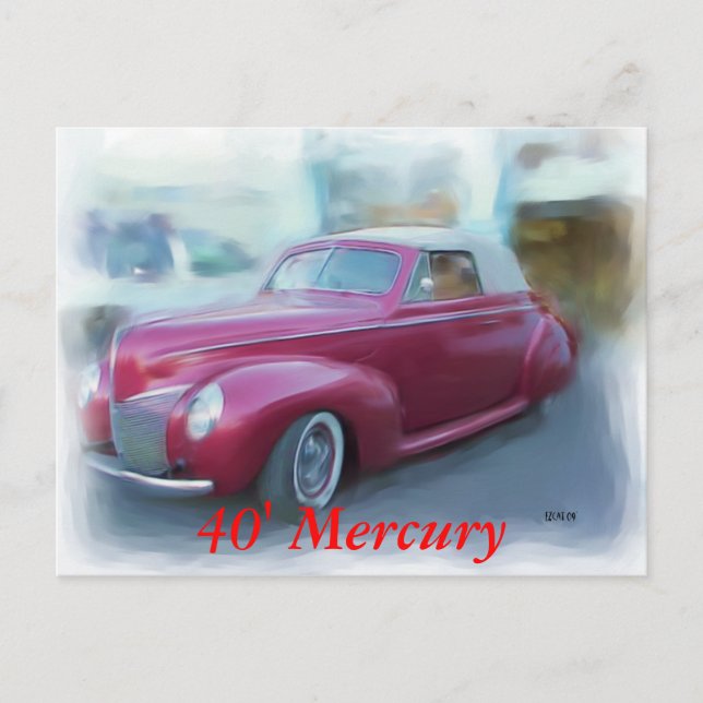 40' Mercury Postcard (Front)