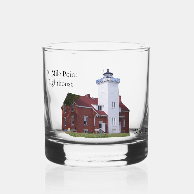 40 Mile Point Lighthouse glass (Front)