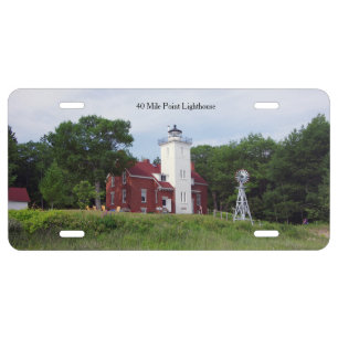 40 Mile Point Lighthouse license plate
