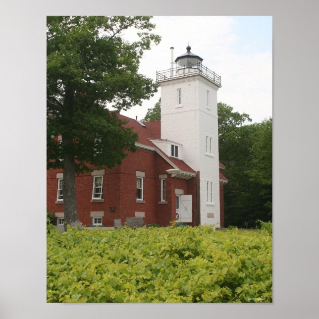 40 Mile Point Lighthouse Poster (Front)