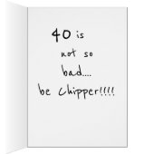 *40* NOT BAD...BE *CHIPPER* SAYS CHIPMUNKS CARDS (Inside (Right))