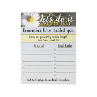 40 pages - daily planner daisy notepad