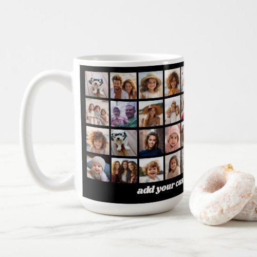 40 Photo Collage _ 4 Rows 10 Columns _ Script Name Coffee Mug