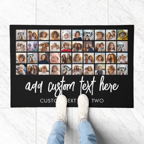 40 Photo Collage _ 4 Rows 10 Columns _ Script Name Doormat