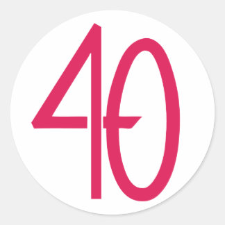 40 Pink Sticker