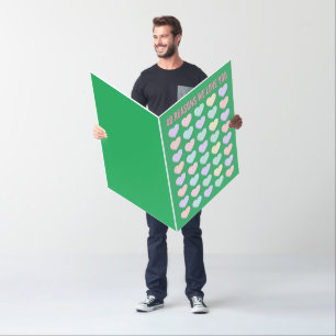 40 reasons we love you 40th Birthday Gift Jumbo Card